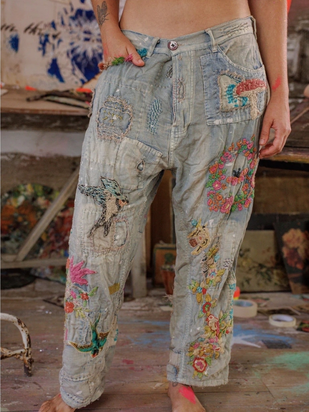 Magnolia Pearl Hummingbird Miner Denims| NWT